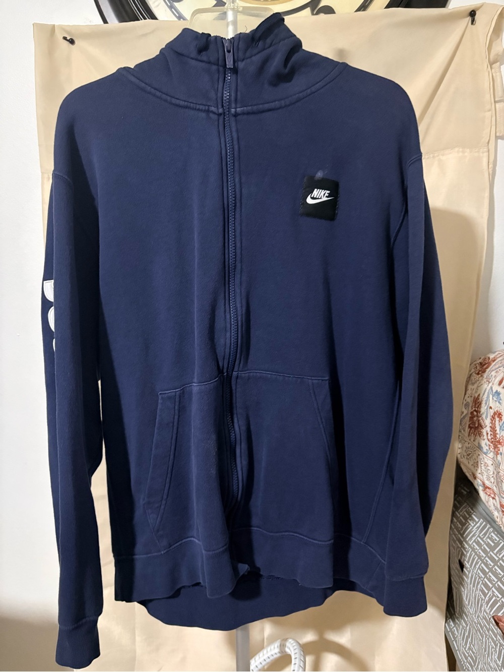 Nike Men's Navy Full-Zip sweatshirt hoodie